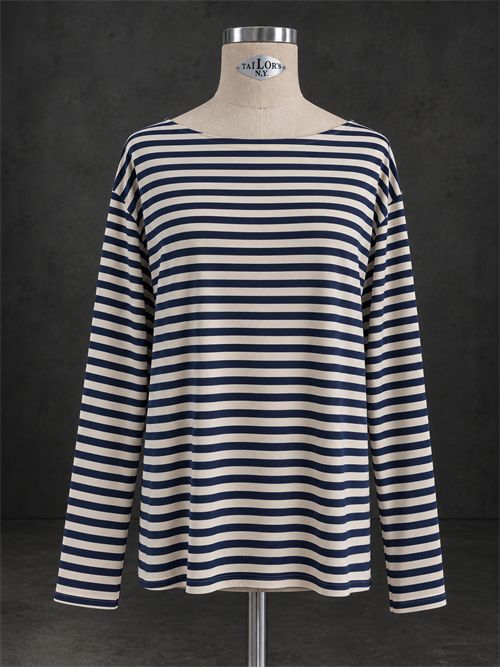 maglia college riga taglio vivo SUSY STAR | MAG002BLU NOTTE